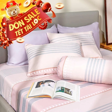 Bộ ga chun tencel Amando Celia 4 chi tiết TP003 - Ảnh 2