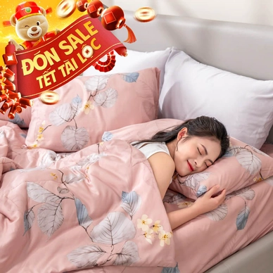 Bộ ga chun tencel Amando Celia 4 chi tiết TP005 - Thumbnail