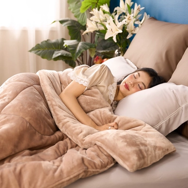 Chăn đại hàn nhung tuyết giữ ấm Amando Warm Flannel (SS25) - Ảnh 22