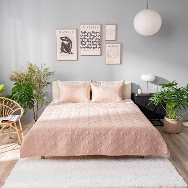 Bộ chăn chần, vỏ gối Microfiber mềm mại, kháng khuẩn Amando Luna 3 chi tiết - Ảnh 4