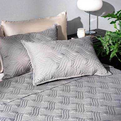 Bộ chăn chần, vỏ gối Microfiber mềm mại, kháng khuẩn Amando Luna 3 chi tiết - Ảnh 12