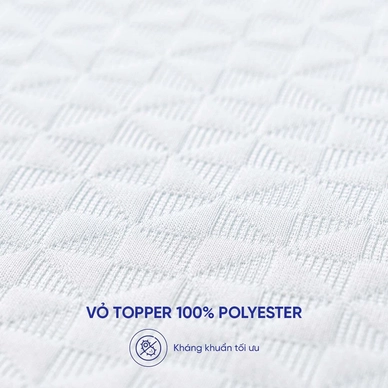 Topper memory foam nâng đỡ êm ái Comfy Noah - Ảnh 4