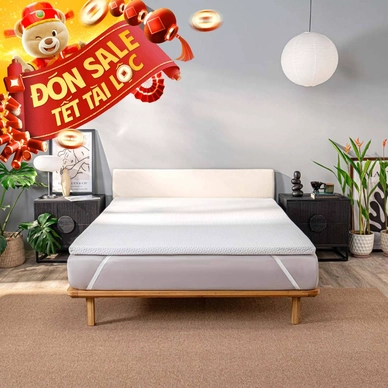 Topper memory foam nâng đỡ êm ái Comfy Noah - Ảnh 2