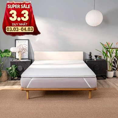 Topper memory foam nâng đỡ êm ái Comfy Noah - Ảnh 2