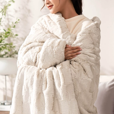 Chăn đại hàn lông chồn cao cấp giữ ấm Amando Warm - Ảnh 4