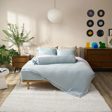 Bộ chăn ga chun chần Lụa Tencel cao cấp Amando Élan 5 chi tiết TC004 - Ảnh 5