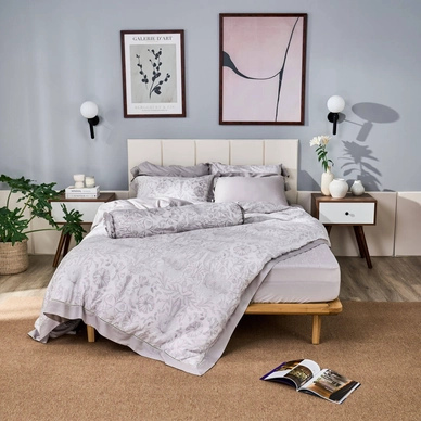 Bộ chăn ga chun chần sợi gỗ thiên nhiên Amando Jamila 5 chi tiết LC004 - Ảnh 6