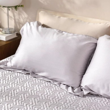 Bộ chăn ga chun chần lụa tencel cao cấp Amando Élan 5 chi tiết (TC001 và TC005) - Ảnh 3