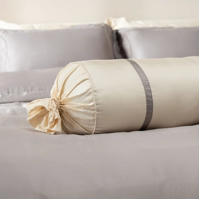 Bộ Chăn ga lụa tencel cao cấp Amando Soulmate 7 chi tiết màu Xám - Ảnh 6