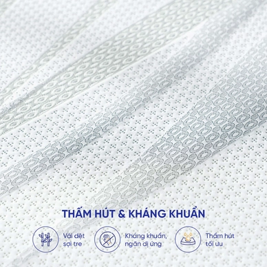 Nệm cao su thiên nhiên Gummi Premium detox giấc ngủ dày 10cm - Ảnh 7