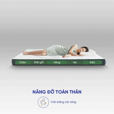Nệm cao su thiên nhiên Gummi Premium detox giấc ngủ dày 10cm - Ảnh 6
