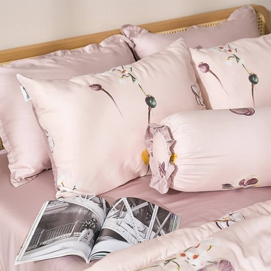 Bộ ga chun sợi gỗ thiên nhiên tencel Amando Aleena 5 chi tiết - Ảnh 32