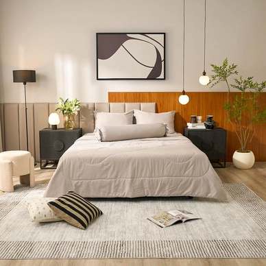 Bộ ga chun sợi gỗ thiên nhiên tencel Amando Aleena 5 chi tiết - Ảnh 12