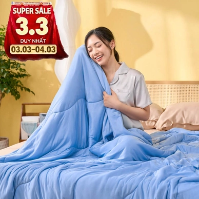 Chăn Amando Ice silk làm mát mỏng nhẹ (BST Ngủ Mát) - Ảnh 3