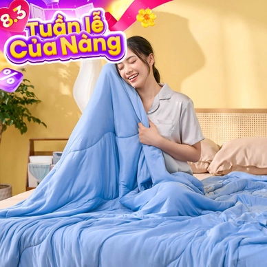 Chăn Amando Ice silk làm mát mỏng nhẹ (BST Ngủ Mát) - Ảnh 3