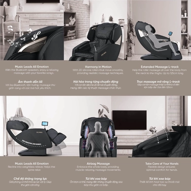 Ghế massage Ogawa Vogue-X giảm đau nhức cơ bắp, giải phóng các điểm căng cơ - Ảnh 4