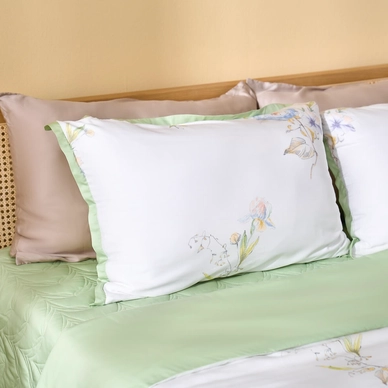 Bộ chăn ga phủ sợi gỗ thiên nhiên Amando Jamila 5 chi tiết LC007 - Ảnh 8