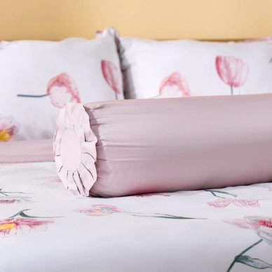 Bộ chăn ga phủ sợi gỗ thiên nhiên Amando Jamila 5 chi tiết LC008 - Ảnh 7