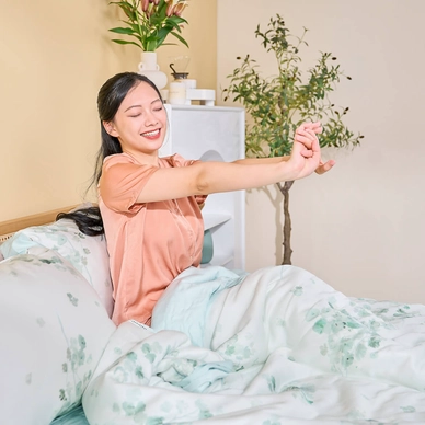 Bộ chăn ga chun sợi gỗ thiên nhiên Amando Jamila 5 chi tiết LC010 - Ảnh 9