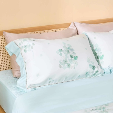 Bộ chăn ga chun sợi gỗ thiên nhiên Amando Jamila 5 chi tiết LC010 - Ảnh 8
