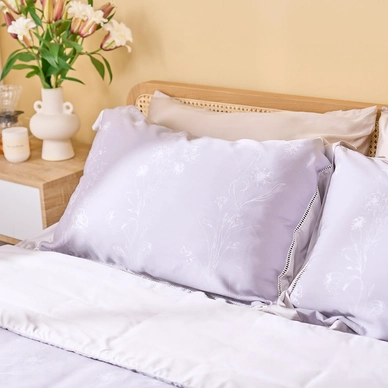 Bộ chăn ga chun sợi gỗ thiên nhiên Amando Jamila 5 chi tiết LC012 - Ảnh 6