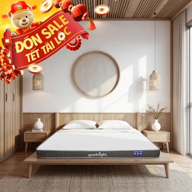 Nệm cao su đa tầng Goodnight Latex Hybrid (Rena) vững chắc, thông thoáng dày 10cm - Ảnh 2