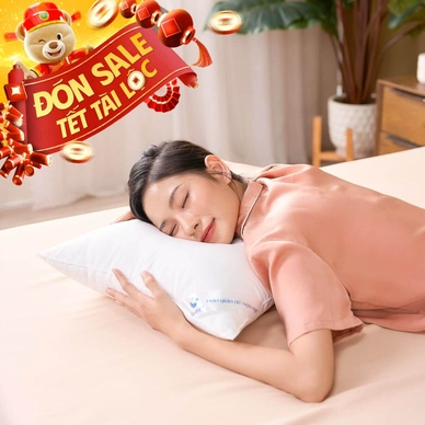 Gối lông vũ nhân tạo Goodnight Mochi siêu êm chuẩn khách sạn 5 sao - Thumbnail