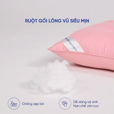 Gối lông vũ nhân tạo kiểu dáng định hình Goodnight Mochi - Ảnh 6