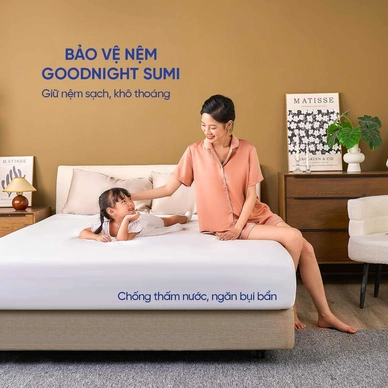 Ga chống thấm Goodnight Sumi mềm mại, kháng khuẩn, thông thoáng - Ảnh 5