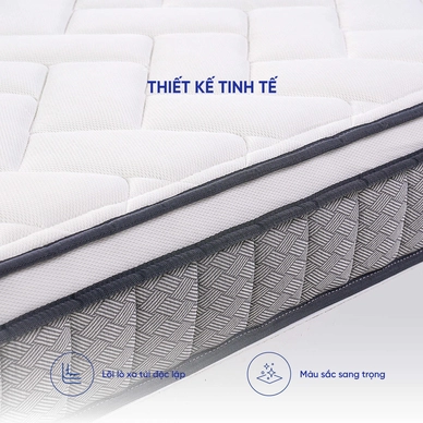 Nệm lò xo Goodnight SleepWave Hybrid (Sleep Wave 4.0) giảm tiếng ồn dày 20cm - Ảnh 11