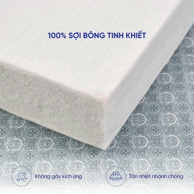 Nệm bông ép Wonjun Pure & Fresh dày 5/9cm gấp 3 - Ảnh 13