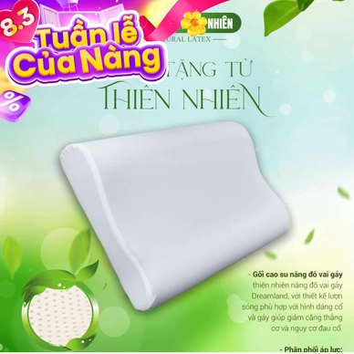 Gối Cao su Dreamland nâng đỡ vai gáy - Ảnh 2