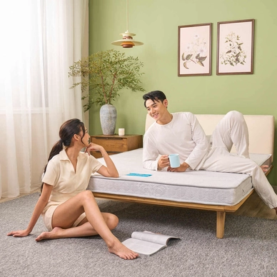 Nệm bông ép cao cấp Wonjun Pure Premium nâng đỡ vững chắc dày 12cm gấp 2 - Ảnh 7