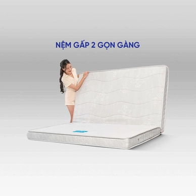 Nệm bông ép cao cấp Wonjun Pure Premium nâng đỡ vững chắc dày 12cm gấp 2 - Ảnh 12