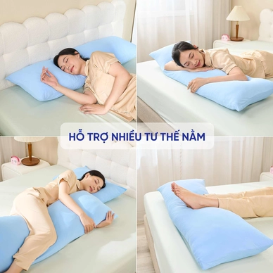 Gối ôm êm ái hiện đại Goodnight Poppy chuẩn công thái học, phù hợp với cơ thể người Việt (BST Ngủ Mát) - Ảnh 10