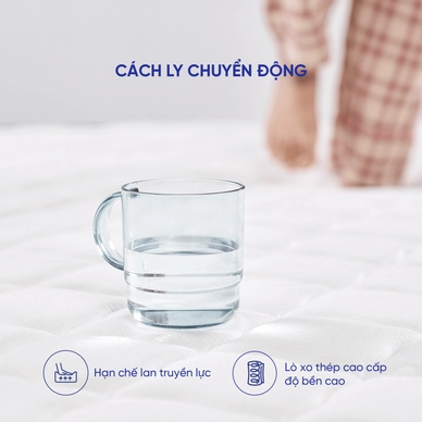 Nệm lò xo Dream Spring cách ly chuyển động dày 25cm (hàng xả) - Ảnh 8