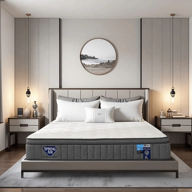 Nệm lò xo Spring Air Back Supporter Firm Cool nâng đỡ làm mát dày 26cm - Ảnh 2