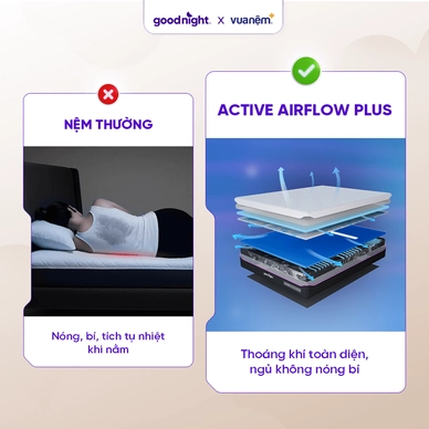 Nệm foam công nghệ Đức Goodnight Active Hybrid dày 20cm - Ảnh 20