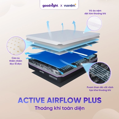 Nệm foam công nghệ Đức Goodnight Active Hybrid dày 20cm - Ảnh 14