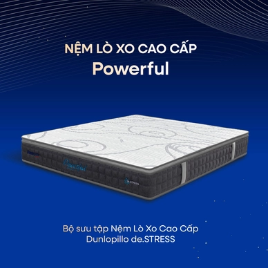 [Mới - Độc quyền] Nệm lò xo túi độc lập 3 vùng Dunlopillo de.Stress Powerful - Ảnh 8