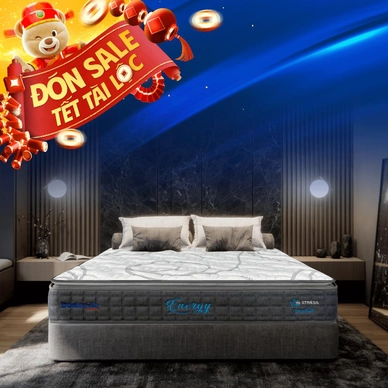 Nệm lò xo Dunlopillo de.Stress Energy công nghệ cách ly chuyển động - Ảnh 2