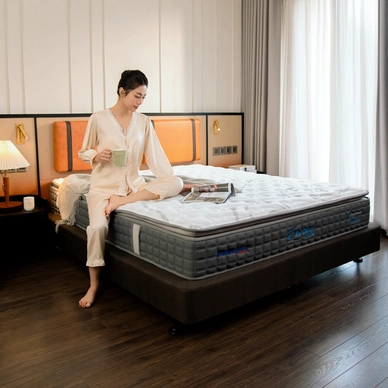 Nệm lò xo Dunlopillo de.Stress Energy công nghệ cách ly chuyển động - Ảnh 23