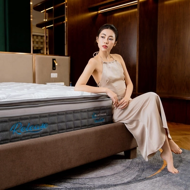 Nệm lò xo Dunlopillo de.Stress Release túi độc lập phân 5 vùng nâng đỡ chuyên sâu - Ảnh 23