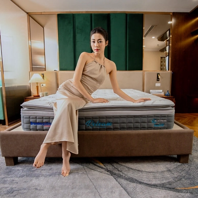 Nệm lò xo Dunlopillo de.Stress Release túi độc lập phân 5 vùng nâng đỡ chuyên sâu - Ảnh 25