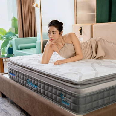 Nệm lò xo Dunlopillo de.Stress Release túi độc lập phân 5 vùng nâng đỡ chuyên sâu - Ảnh 19