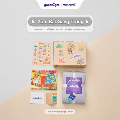 Hộp quà Goodnight Box phiên bản linh vật: Bộ ga chun cao cấp tencel Goodnight Airsilk - Ảnh 21
