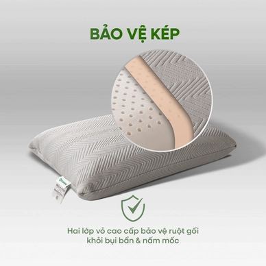 Gối cao su thiên nhiên Gummi Ovalux - Ảnh 3