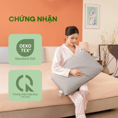 Gối cao su thiên nhiên Gummi Ovalux - Ảnh 9