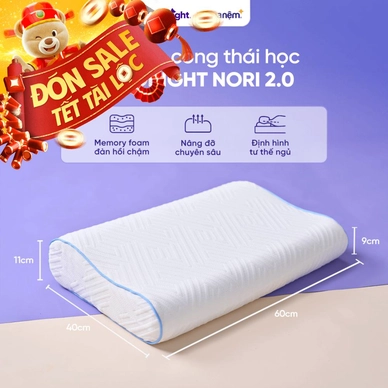 Gối foam công thái học cao cấp Goodnight Nori 2.0 - Ảnh 2