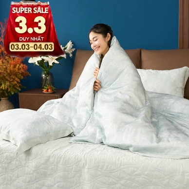 Vỏ chăn chần Amando Wellness Tencel Luxe họa tiết - Ảnh 2